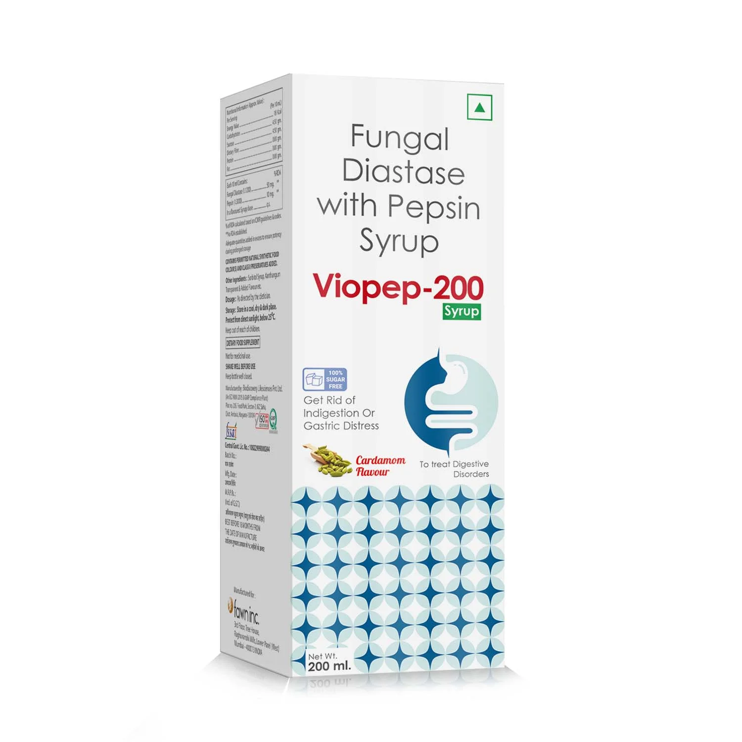 Fungal Diastase with Papain Syrup - VIOPEP 200