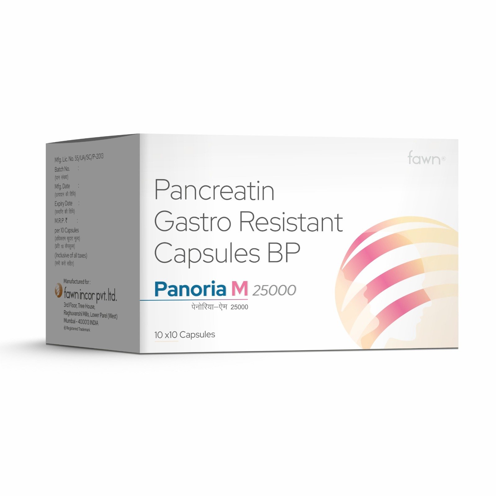 Pancreatin Gastro Resistant Capsules BP - PANORIA M 25000 Tablets