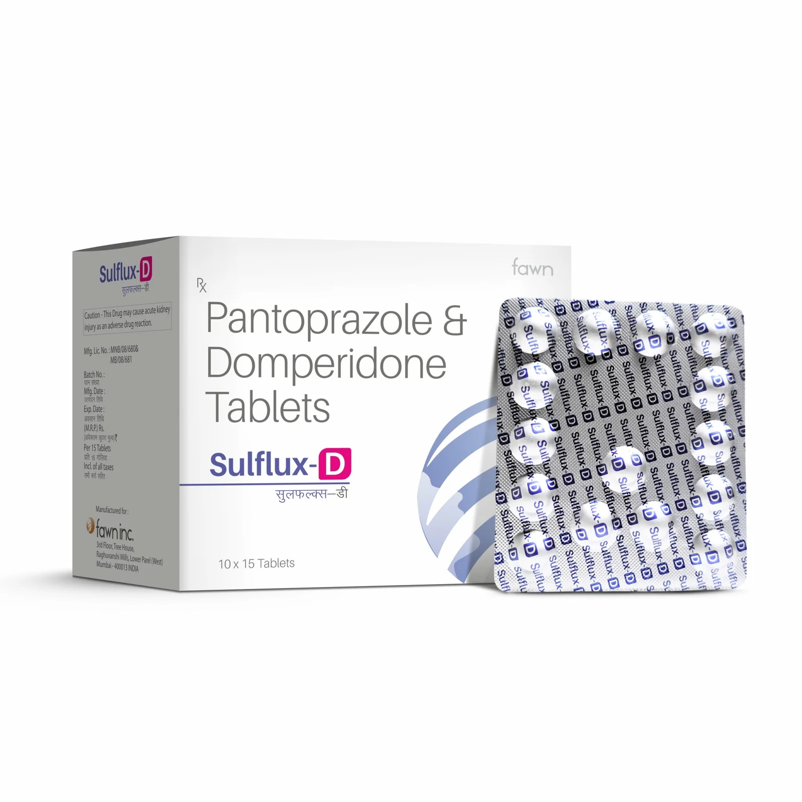 Pantoprazole & Domperidone Tablets - SULFLUX D