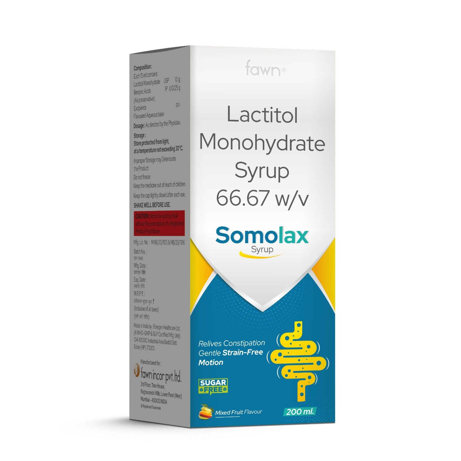 Lactitol Monohydrate Syrup 66.67 - SOMOLAX