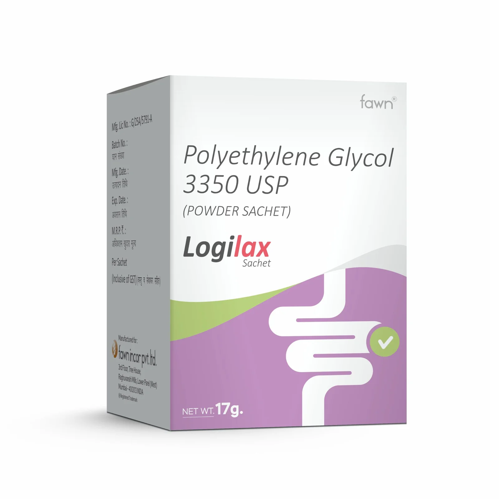 Polyethylene Glycol 3350 USP - LOGILAX Sachets
