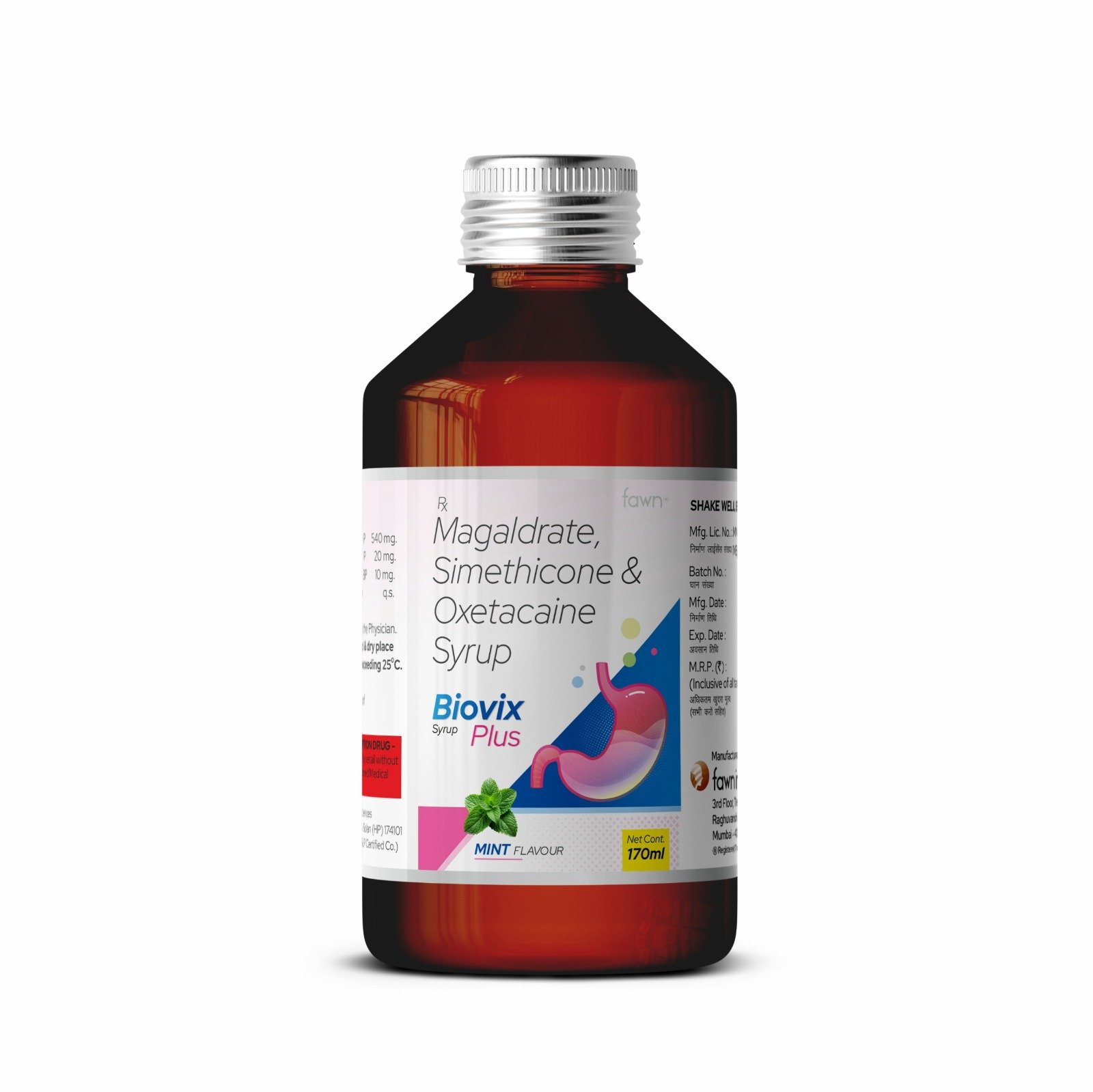 Magaldrate, Simethicone & Oxetacaine Suspension - BIOVIX PLUS