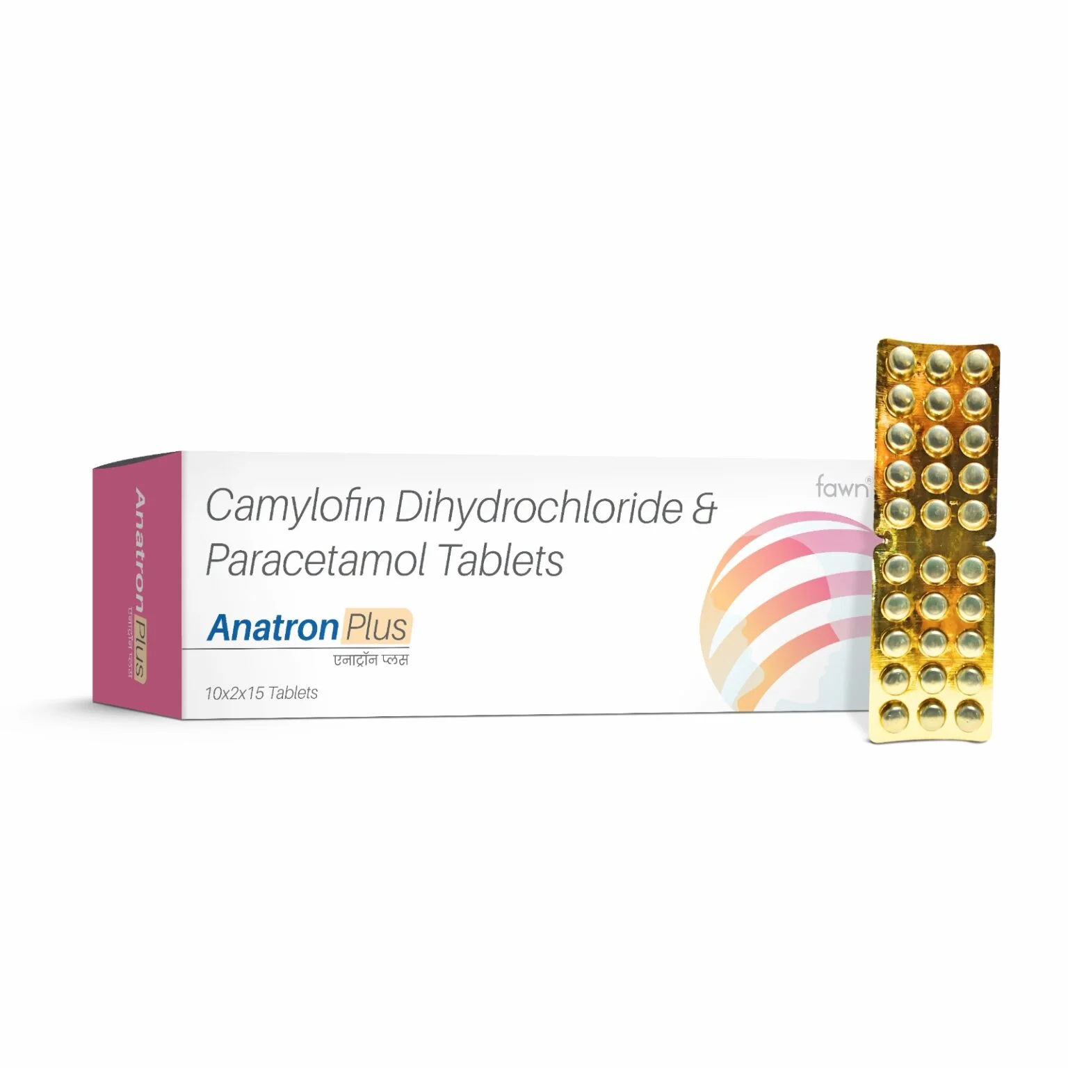 Camylofin Dihydrochloride 25 mg + Paracetamol 325 mg Tablets - ANATRON PLUS