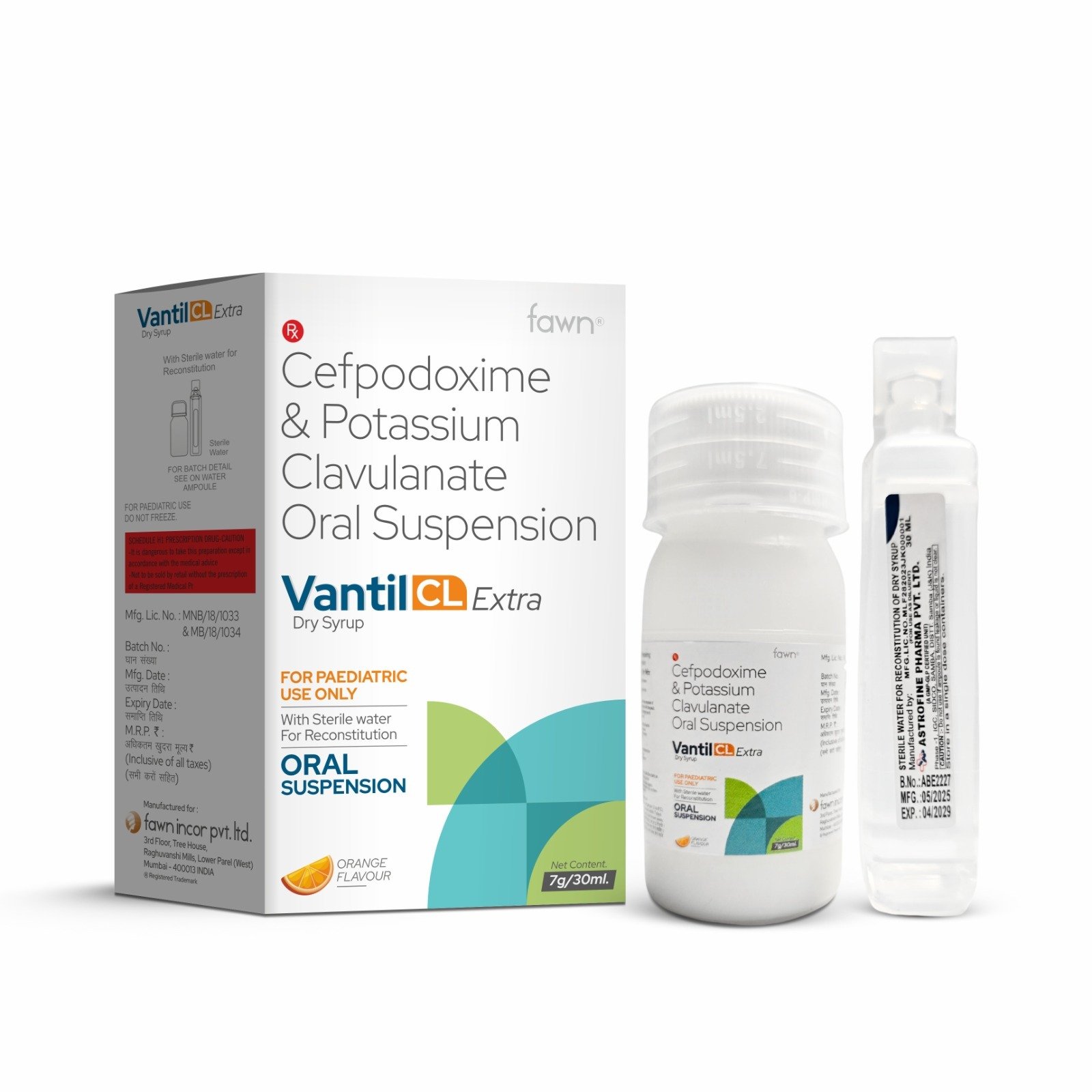 Cefpodoxime & Potassium Clavulanate Oral Suspension - VANTIL CL EXTRA