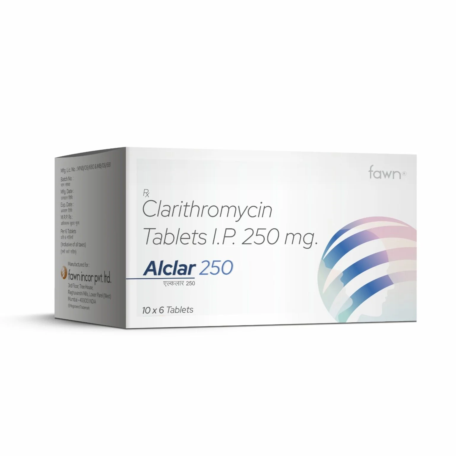 Clarithromycin Tablets IP 250 mg -  ALCLAR 250