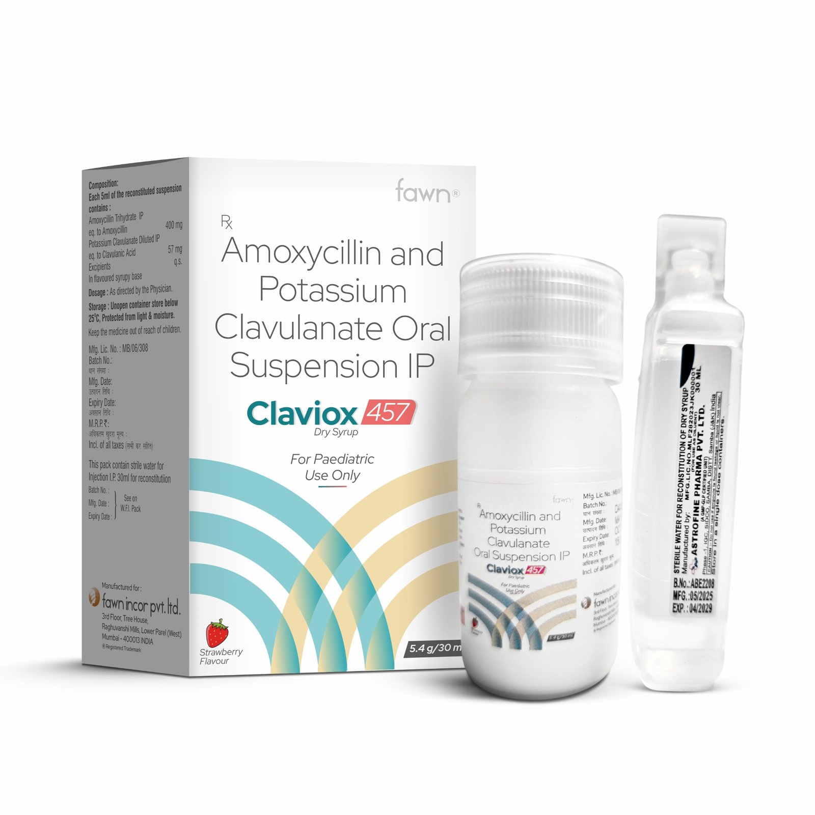 Amoxicillin & Potassium Clavulanate Oral Suspension IP - CLAVIOX 457