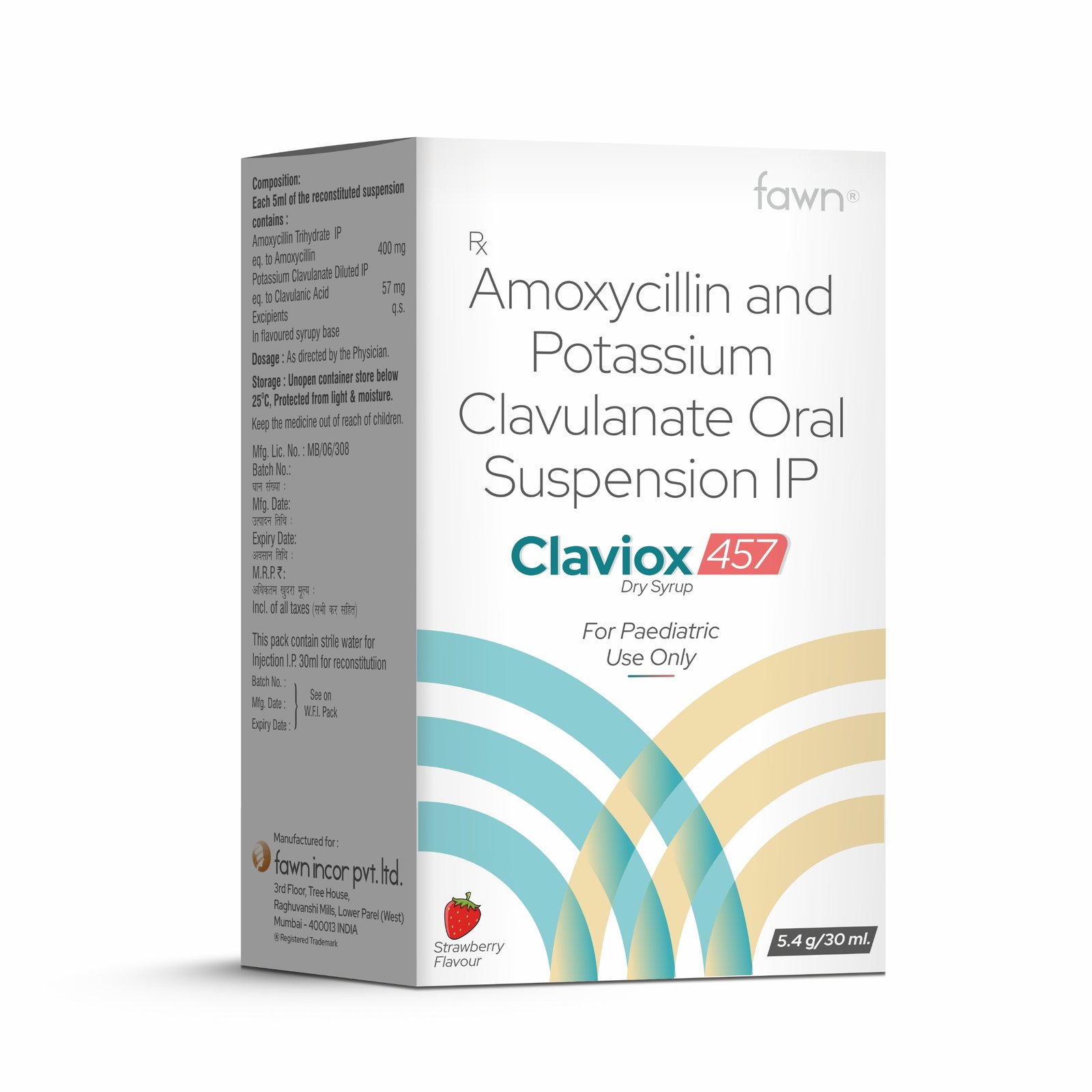 Amoxicillin & Potassium Clavulanate Oral Suspension IP - CLAVIOX 457