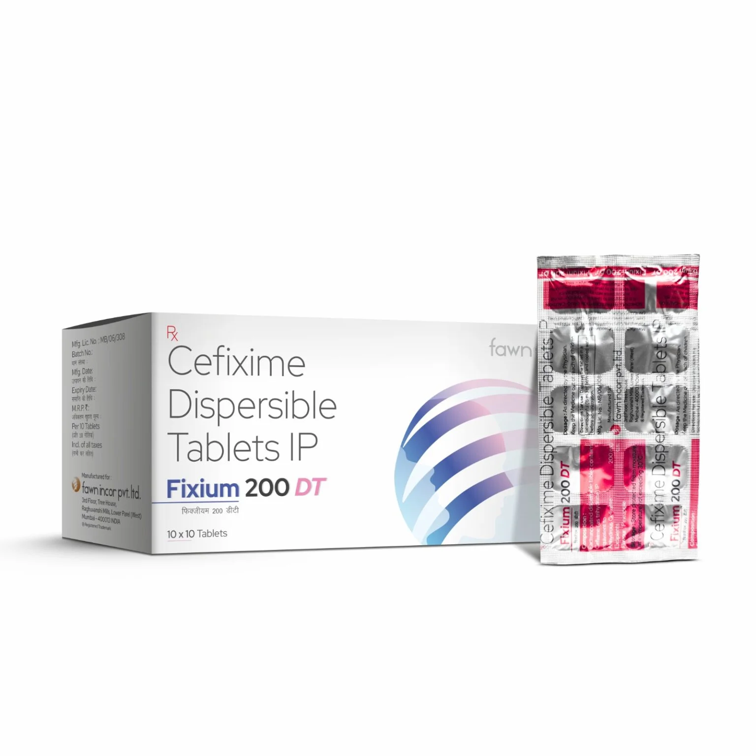 Cefixime Dispersible Tablets IP 200 Mg - FIXIUM 200 DT