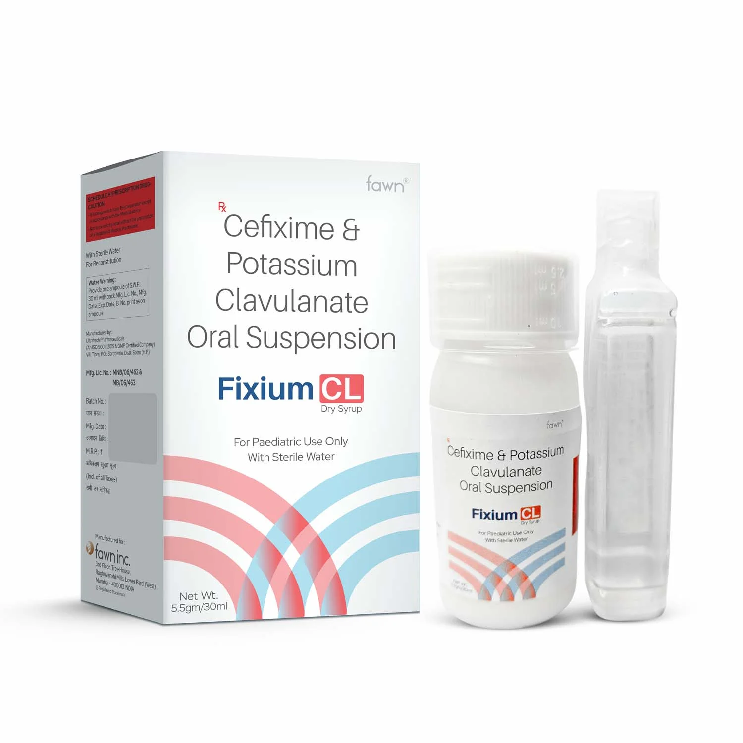Cefixime & Potassium Clavulanate Oral Suspension - FIXIUM CL Suspension