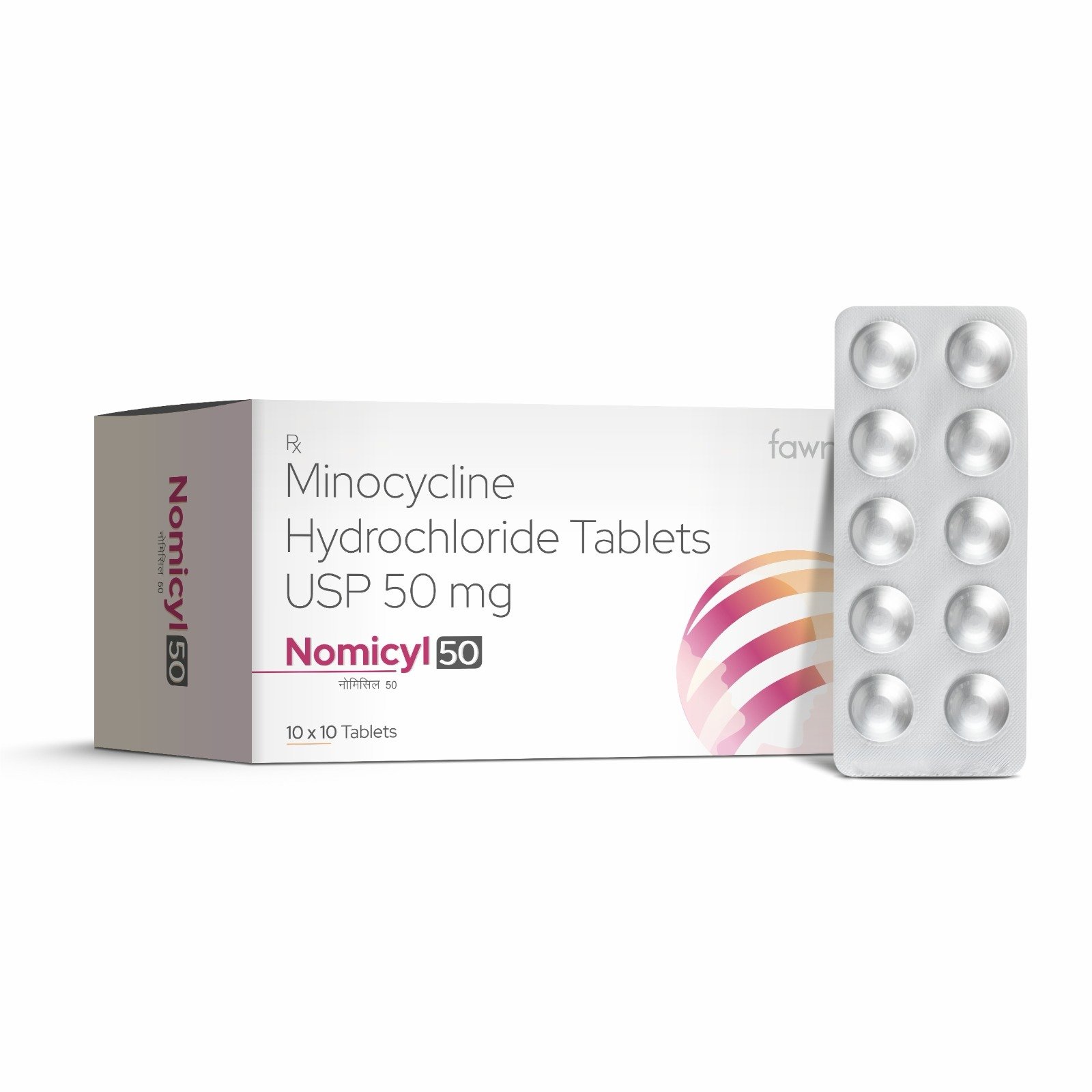 Minocycline Hydrochloride Tablets USP 50 Mg - NOMICYL 50