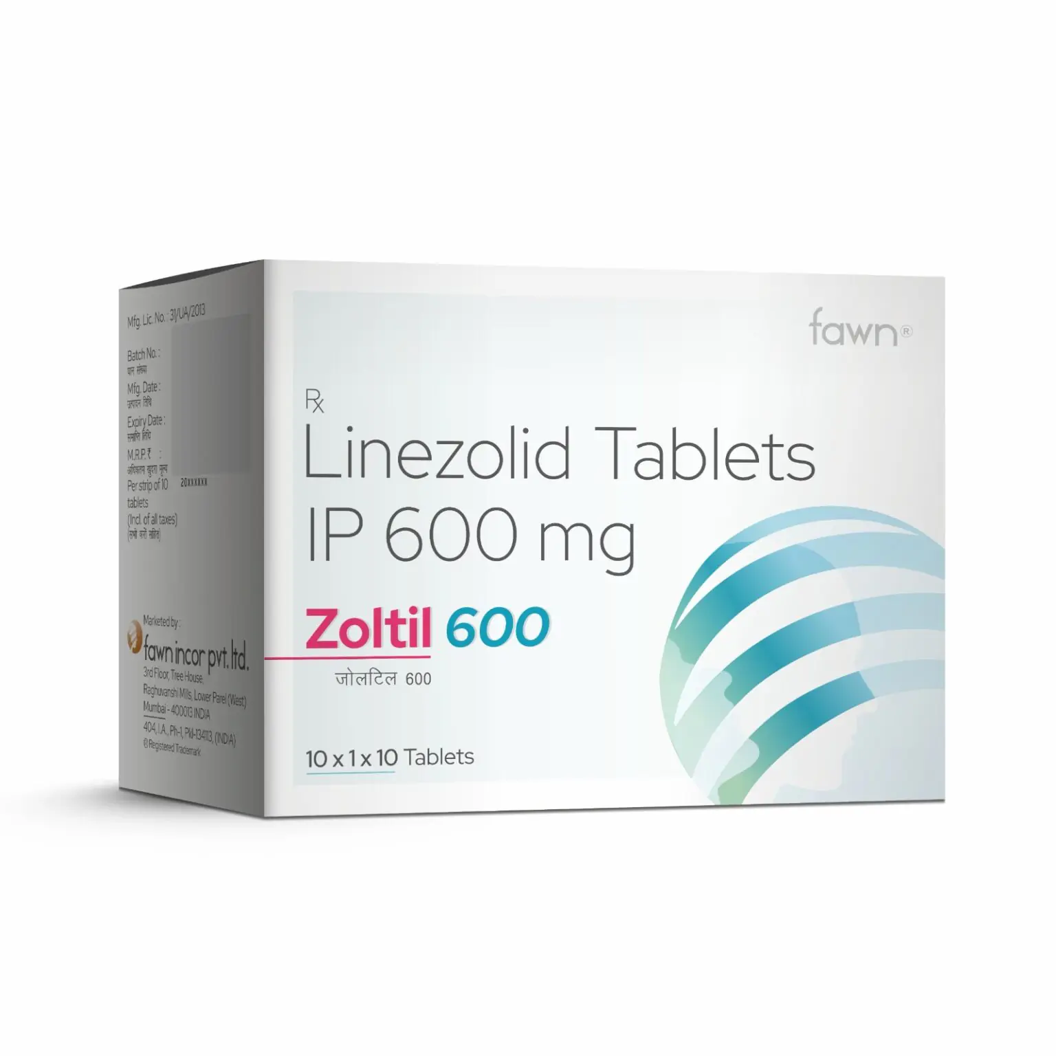 Linezolid Tablets IP 600 MG - ZOLTIL 600