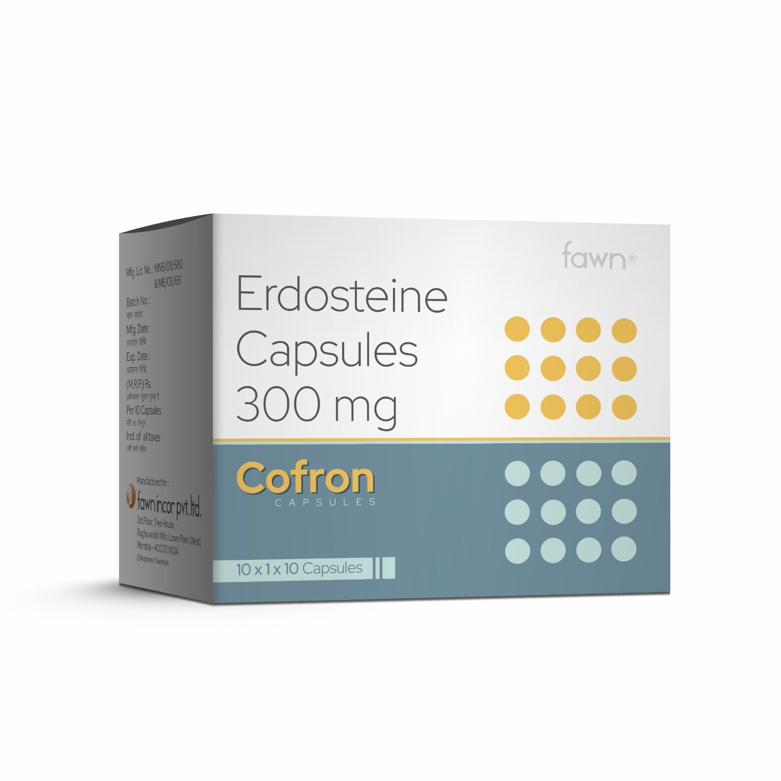 Erdosteine Capsules 300 Mg - COFRON Capsules